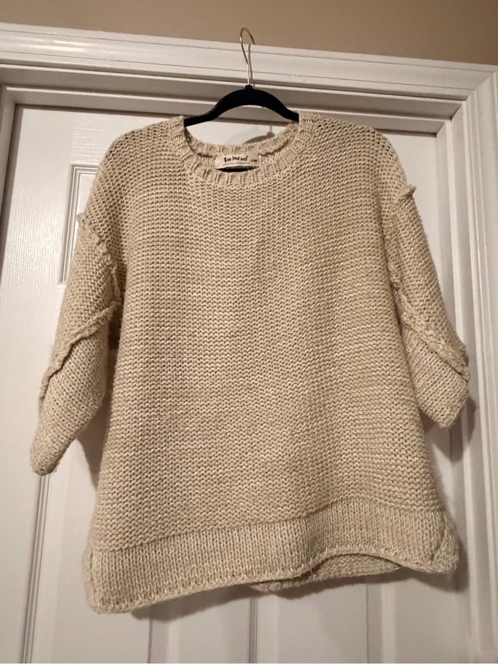 Three Bird Nest Cream Chunky Knit Women's Sweater